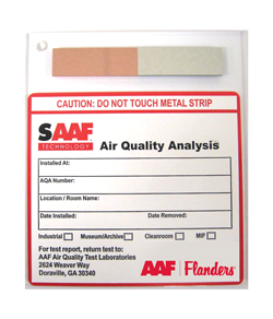 SAAF reactivity monitoring coupon